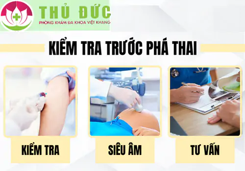 Bước khiểm tra thai kỹ lưỡng tại Phòng Khám Việt Khang trước khi đình chỉ thai