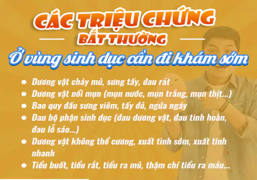 Dấu hiệu bệnh nam khoa cần đi khám ngay