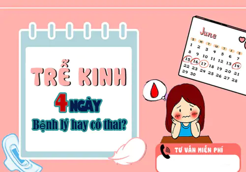 Trễ kinh 4 ngày dấu hiệu của bệnh lý hay có thai