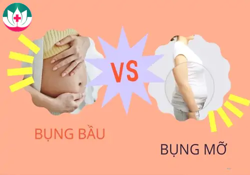 So sánh bụng bầu khác bụng mỡ ra sao?