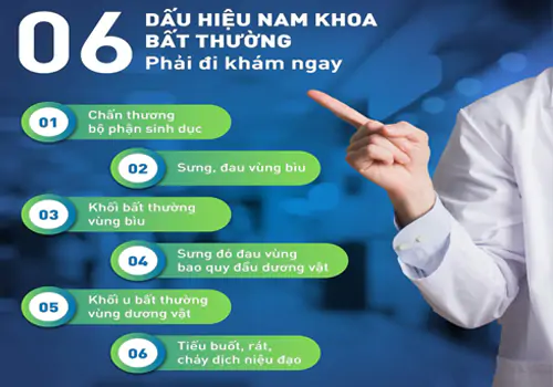 Dấu hiệu bệnh nam khoa cần đi khám ngay